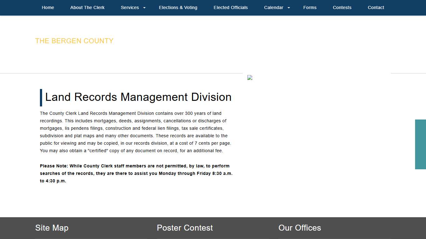 Bergen County Clerk - Land Records Management Division